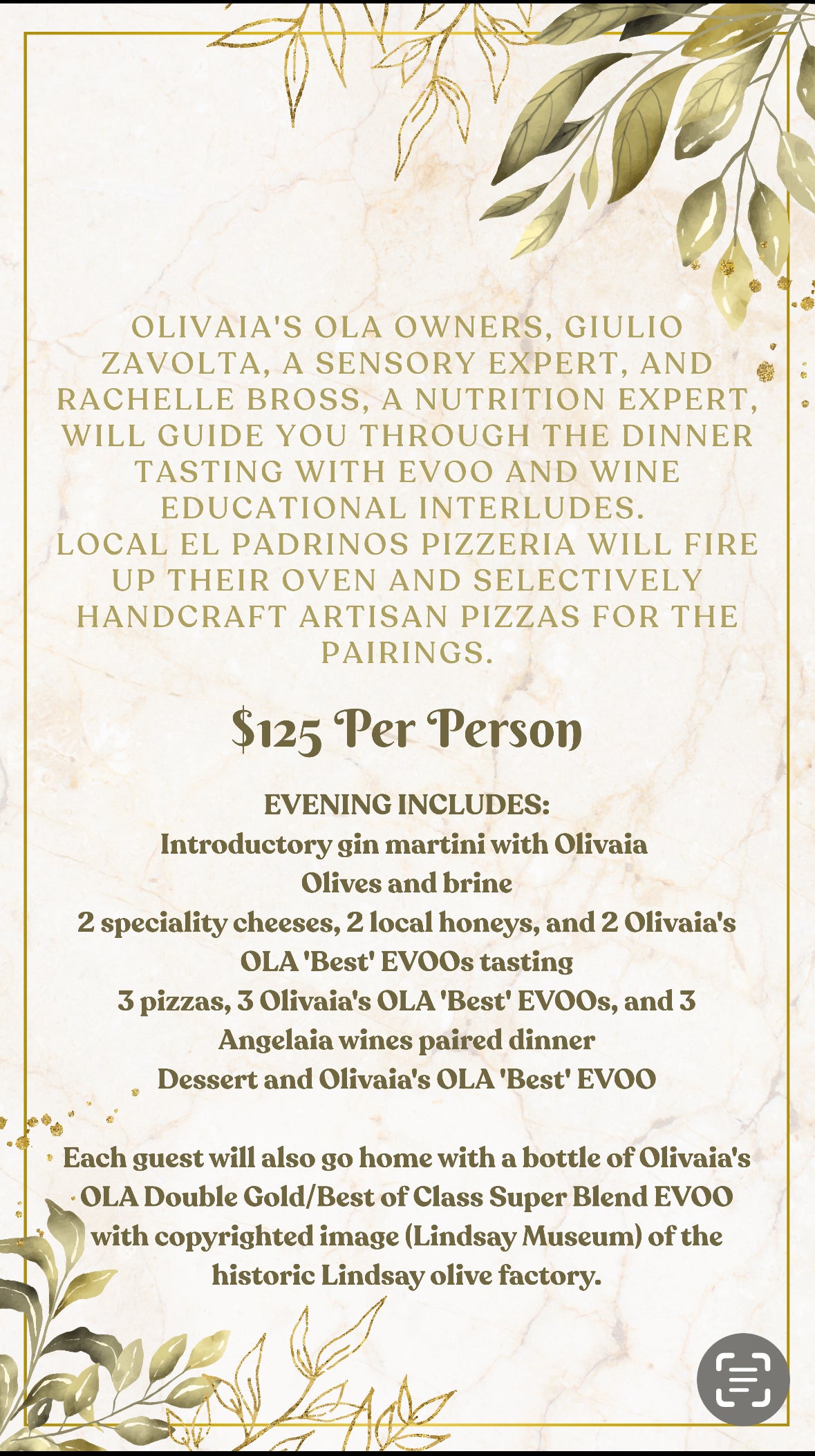 Evening Under The Olive Tree / April 26, 2025