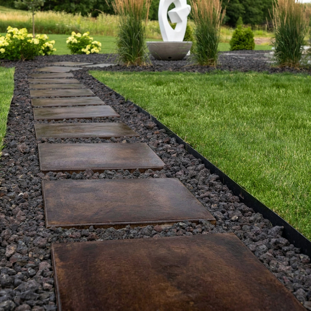 Concrete Smooth Stepping Stones