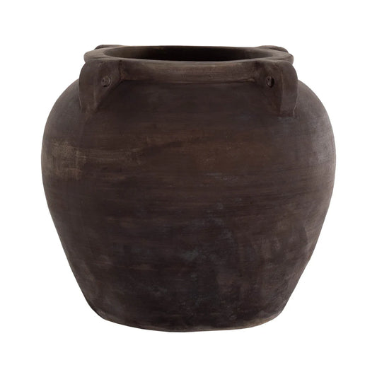 4 Handle Cache Pot Medium 16"h x 18"w - Sepia A031126085