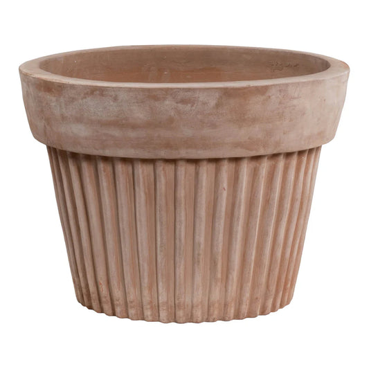 Plisee Planter Short 13"h x 17"w - Unglazed A031126032